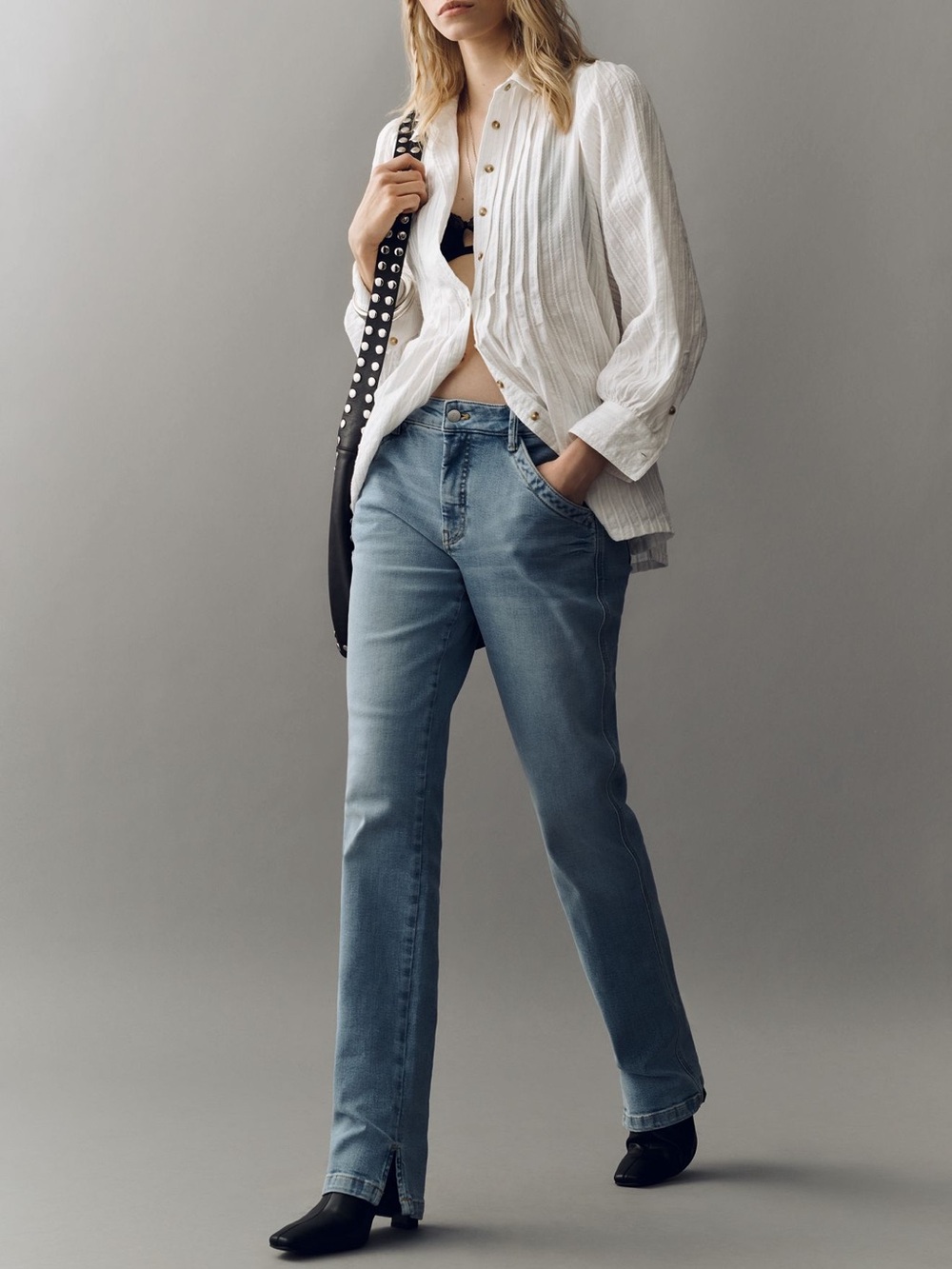Anthropologie Pilcro Dylan Mid Rise Ankle Straight Leg Jeans